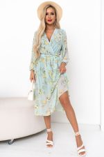 Платье Мила (мята/желтый)-48р-р Р11-1207/4 Nikol