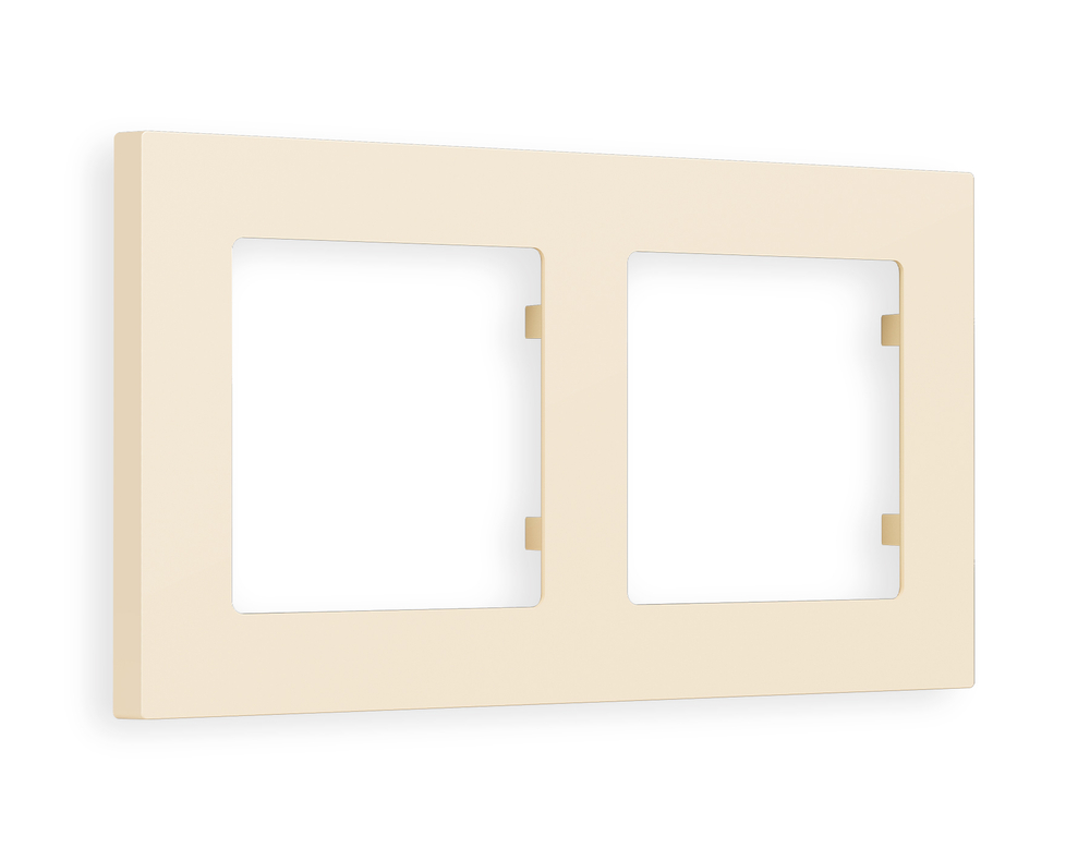 AF220332 Рамка ALFA Techno (Бежевый матовый) 2-ая