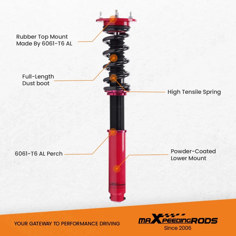 MaXpeedingrods Coilovers 24 Way Damper Kit подходит для автомобиля MERCEDES S-CLASS W220 S430 S500 lowering kit