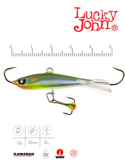 Балансир Lucky John NORDIC 4 с тр. 40мм/40H блистер