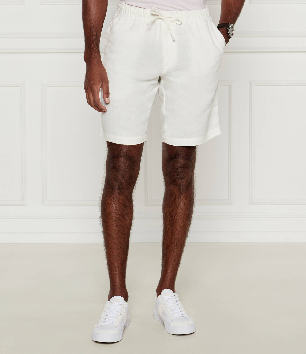 Льняное шорты Harlem Tommy Hilfiger - бежевый(MW0MW34498)