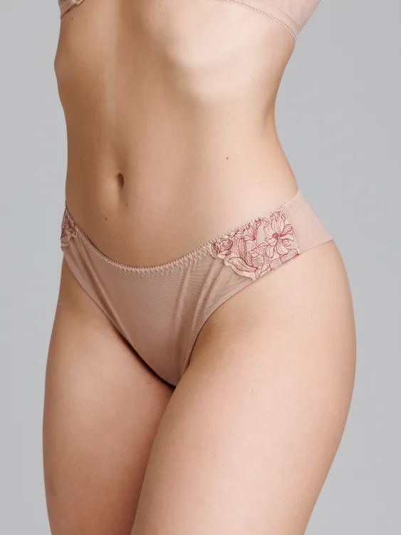 Трусы Zebra бразилиана (скин/бургундия)