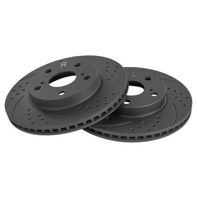 Диск тормозной передний перфорированный PRO-Line с покрытием (компл.2 шт) TOYOTA Corolla GANZ GIJ10044S