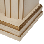 Каминокомплект Real Flame Leticia 26 WT-619G с очагом 3D Cassette 630 Black Panel