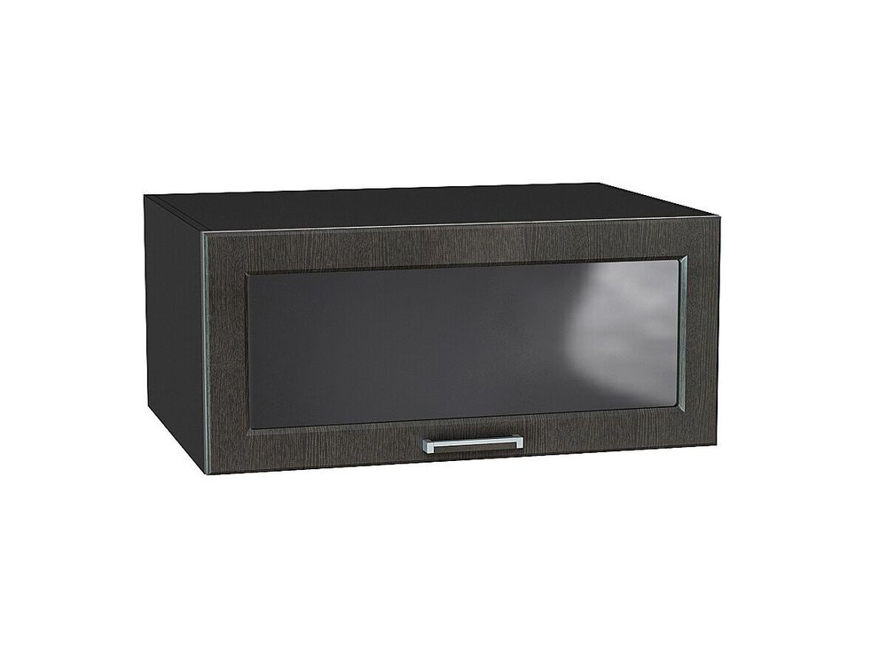 Шкаф верхний горизонтальный остекленный глубокий Прага