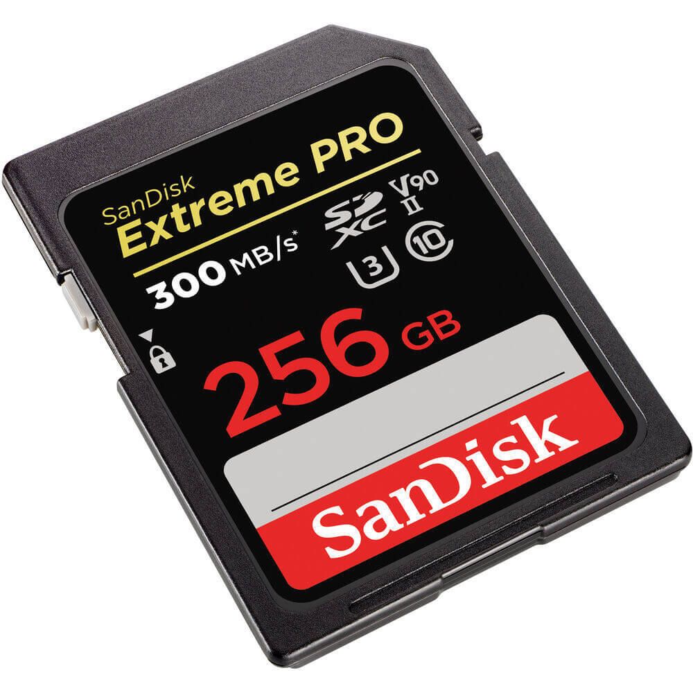 Карта памяти SanDisk Extreme PRO SDXC 256 ГБ UHS-II, V90, U3