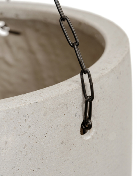 Кашпо TREEZ Effectory - Beton - Чаша большая подвесная