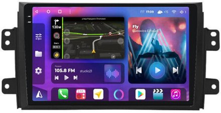 Магнитола Suzuki SX4 2006-2014 - FarCar XXL124M QLED+2K, Android 12, ТОП процессор, 8Гб+256Гб, CarPlay, 4G SIM-слот