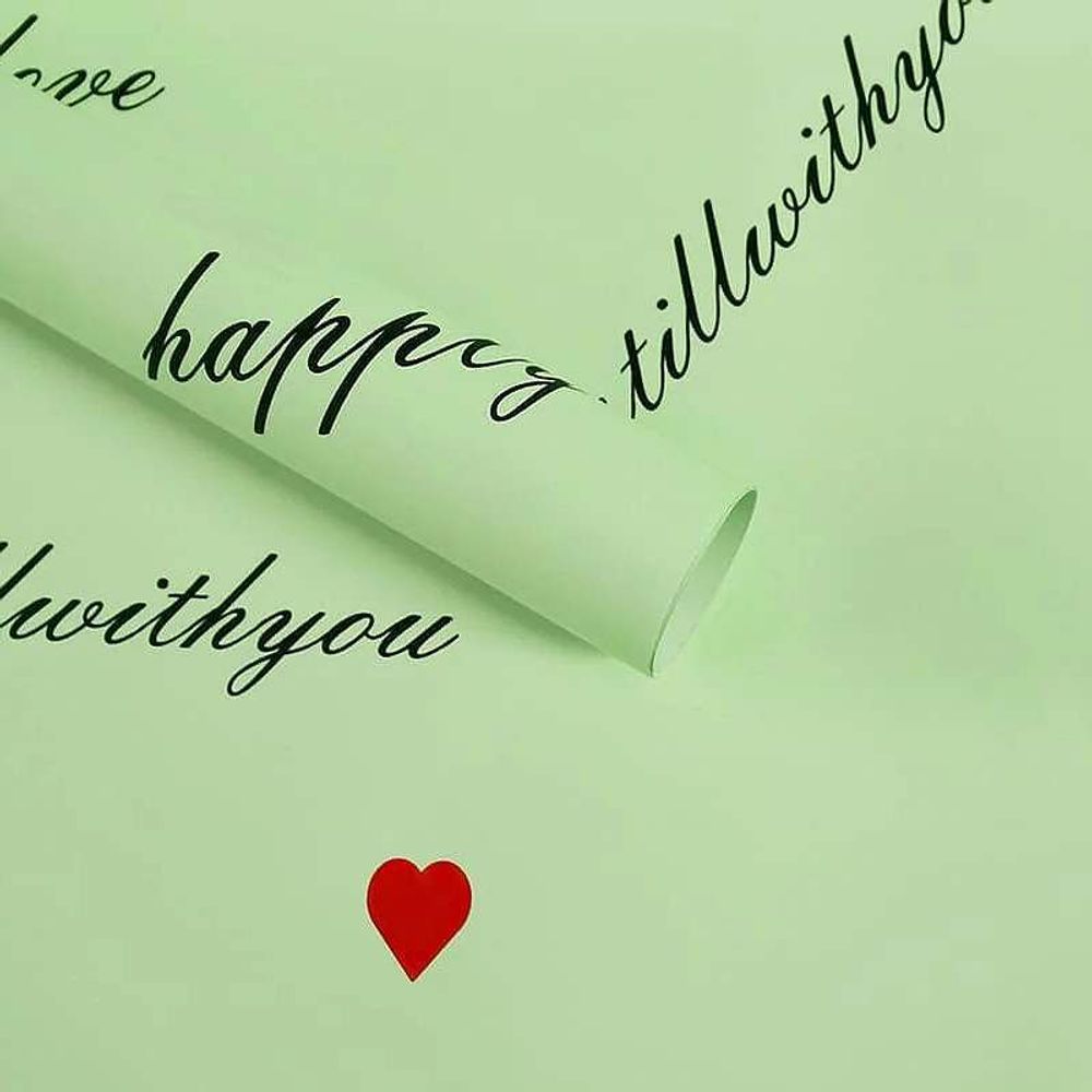 ЛИСТ &quot;Пожелания&quot; 58*58/20шт ТРАВЯНОЙ