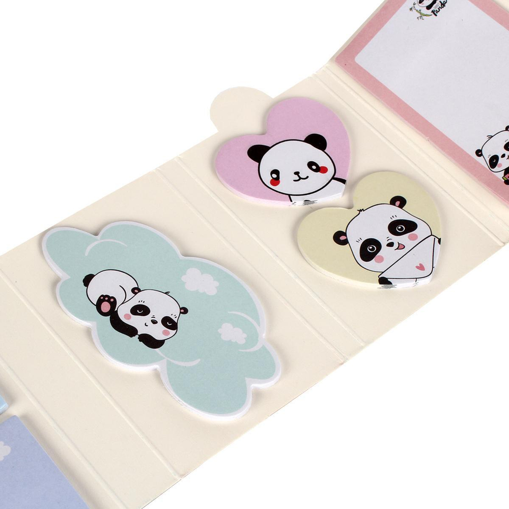 Набор бумажных стикеров "Панда", 6 развротов