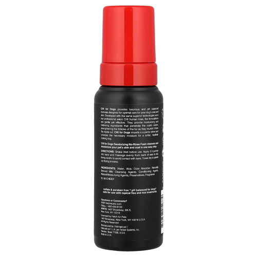 CHI for Dogs, дезодорирующая пенка для собак, не смываемая, 237 мл (8 жидк. унций)