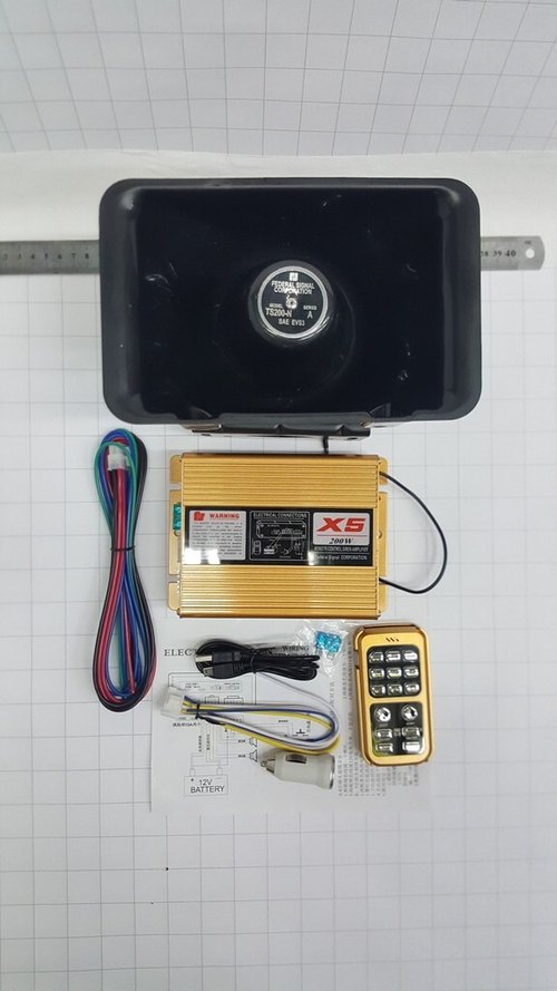 Сигнал звуковой для автомобиля, Блок управления СГУ 200W Federal Signal (X5)