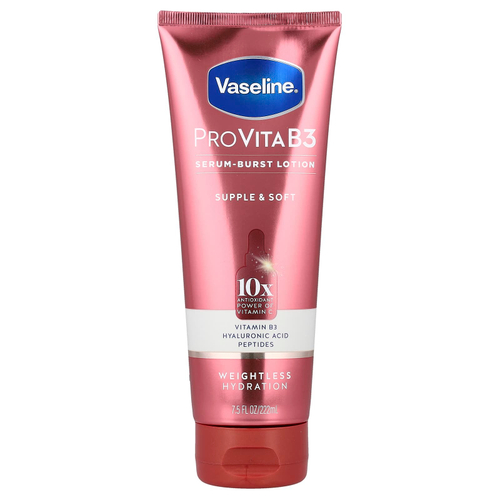 Vaseline, ProVitaB3, Serum-Burst, лосьон для кожи, эластичный и мягкий, 222 мл (7,5 жидк. унции)