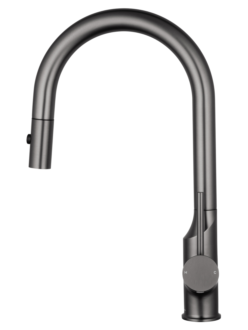 Смеситель для кухни с выдвижным изливом WONZON & WOGHAND, Темный графит (WW-A21252-BGG)