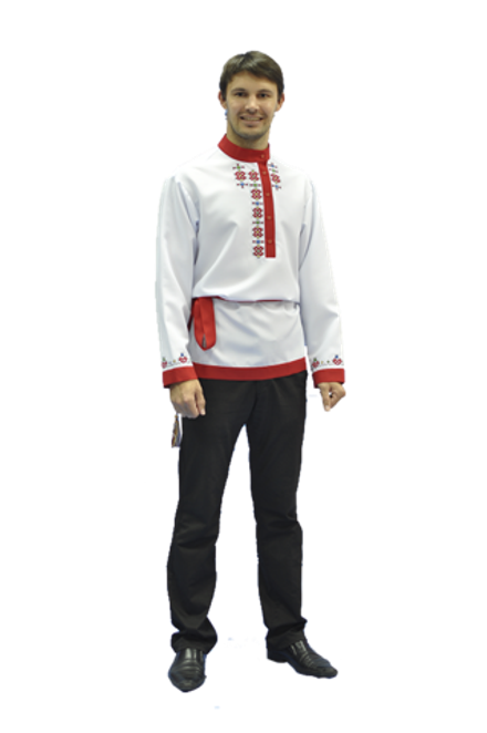 Рубашка мужская с поясом