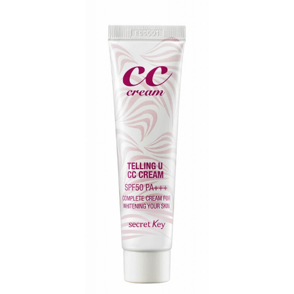 СС осветляющий крем для увлажнения и сияния Secret Key Telling U CC Cream SPF50+ PA+++ 30 мл