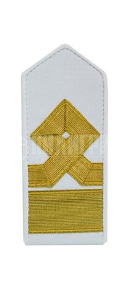 Погоны морского и речного флота МЧС, белые, 11-я категория