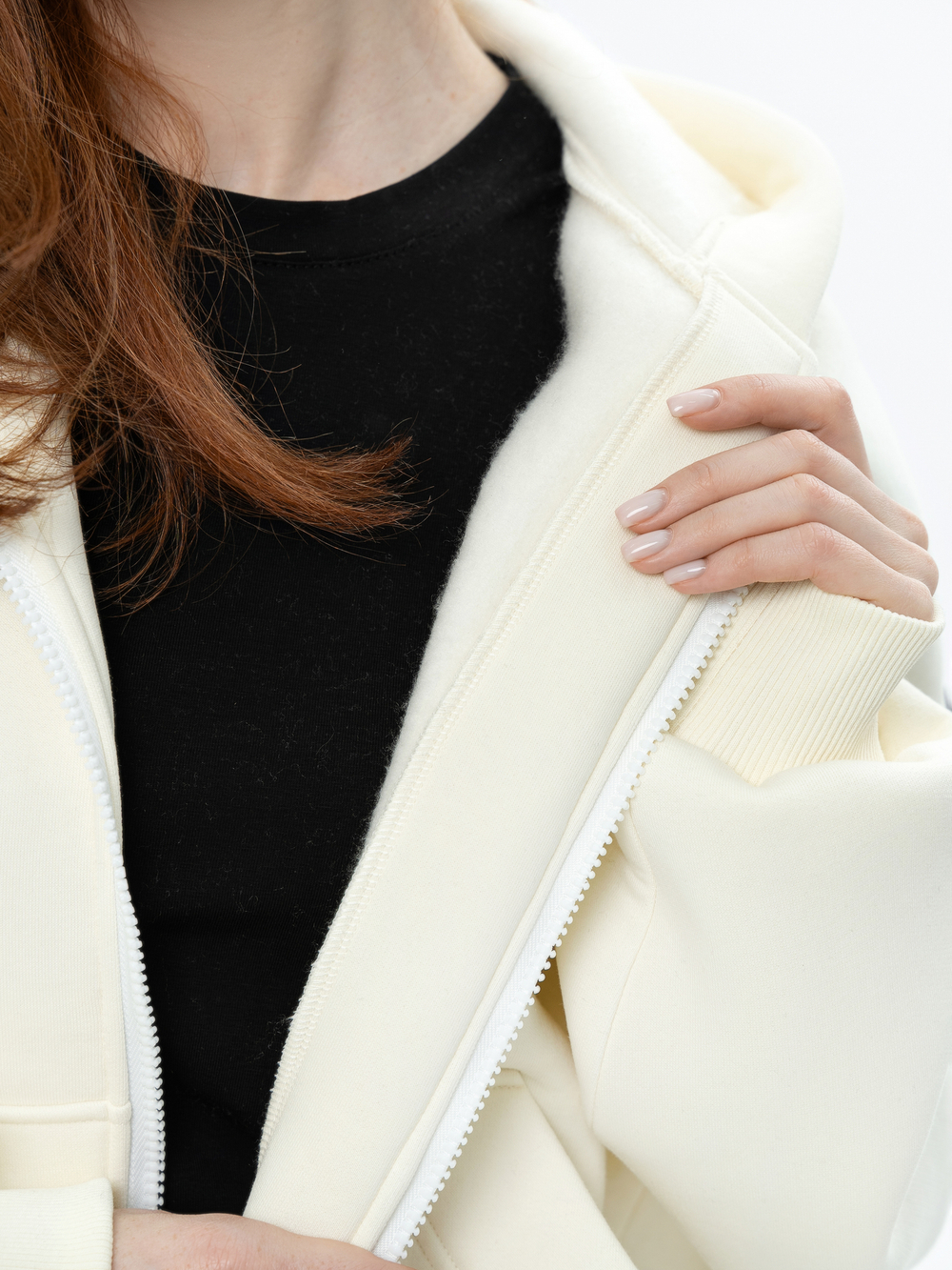 Oversize худи на молнии