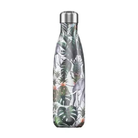 Chilly's Bottles - Термобутылка Elephant 3D Tropical объемом 500 мл / артикул   B500TRELE  / GTIN 5056243500581