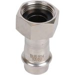ROMMER Переходник с накидкой гайкой 18x3/4" из нержавеющей стали прессовой