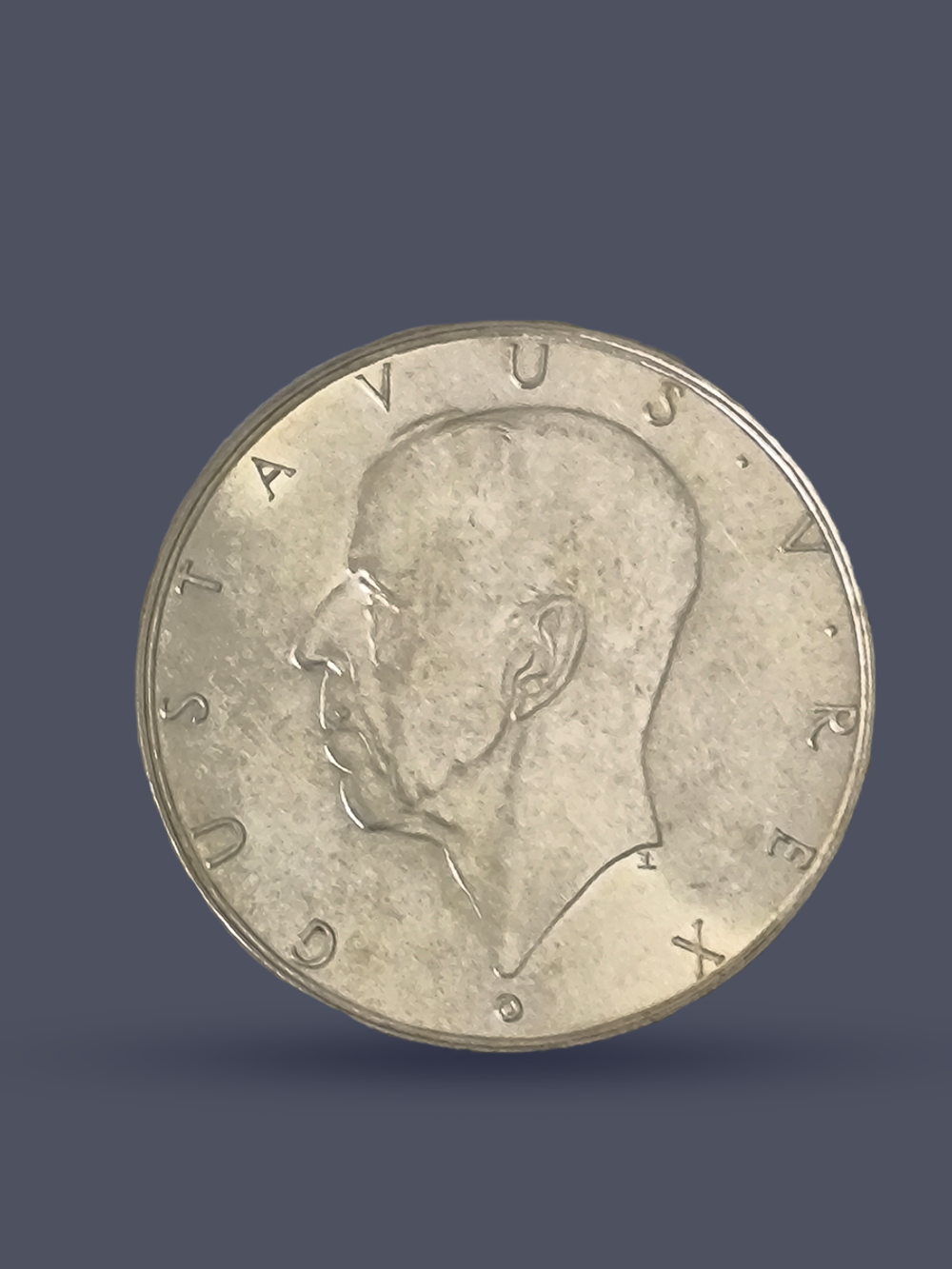 Монета 2 кроны 1938 "300 лет поселению Делавэр" Швеция