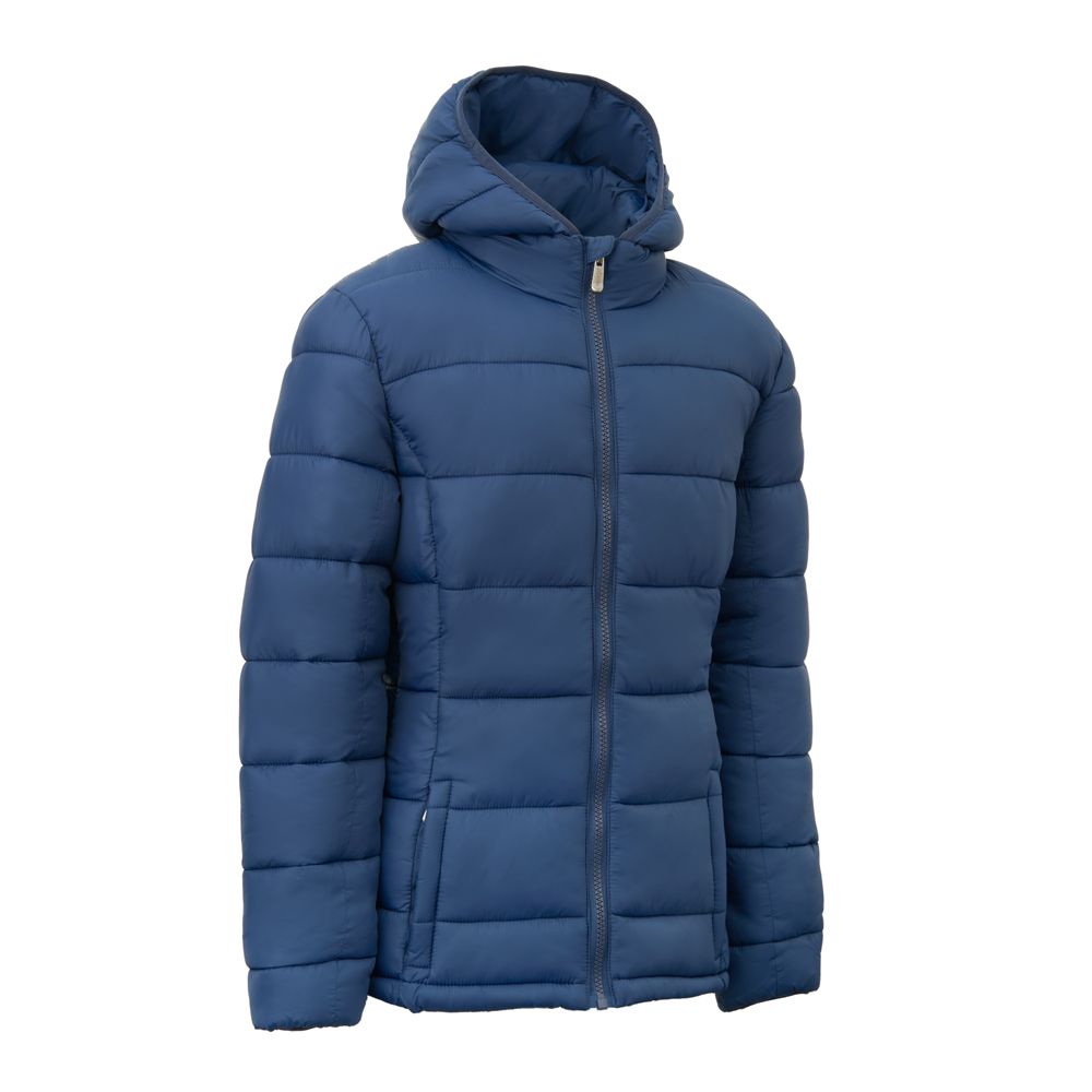 СЦ*Куртка утепленная с капюшоном жен. MIKASA MT913-036-XS, р.XS, полиэстер, нейлон, синий