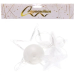 Фигура светодиодная «Звездочка» 17.5*18.5 см (батарейки 3 ААА), 1 реж, Теплый белый