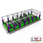 Парк развлечений ниндзя «Остров приключений», 14×6×3,5 м