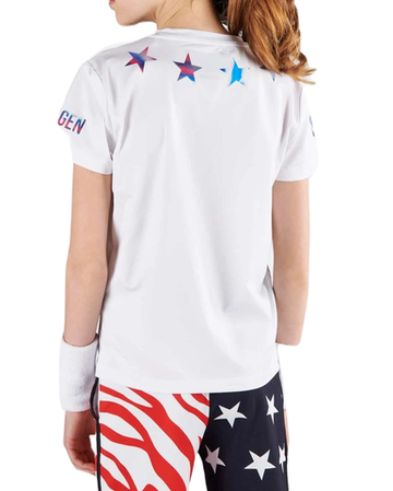 Футболка для мальчика теннисная Hydrogen Star Tech T-Shirt - белый