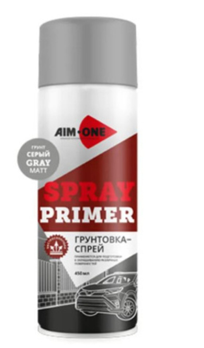 Aim-One Грунтовка-спрей серая матовая, 450мл