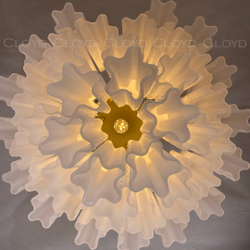 Люстра Cloyd ANNO-C C7 / Ø58 см - латунь светл. - белое матовое стекло (арт.11649)