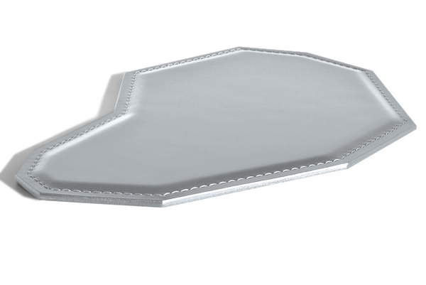 Маус Бювар Танго / Ламбо  из кожи цвет СЕРЫЙ