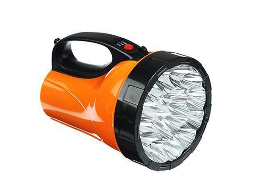 Фонарь прожектор ЕРМАК 18 ярк LED 3*ААА 17x11см вилка 220В