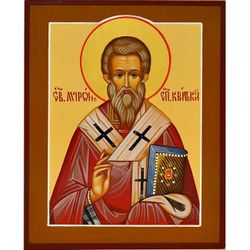 Мирон Критский. Рукописная икона на липовой доске.