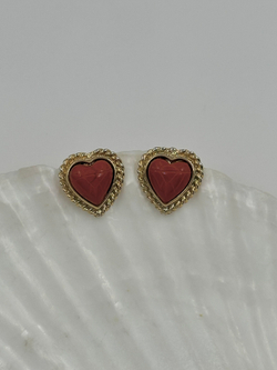 Серьги сердечки