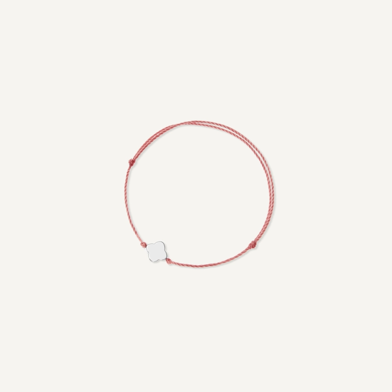 Браслет Сплетенный – Грязно-розовый