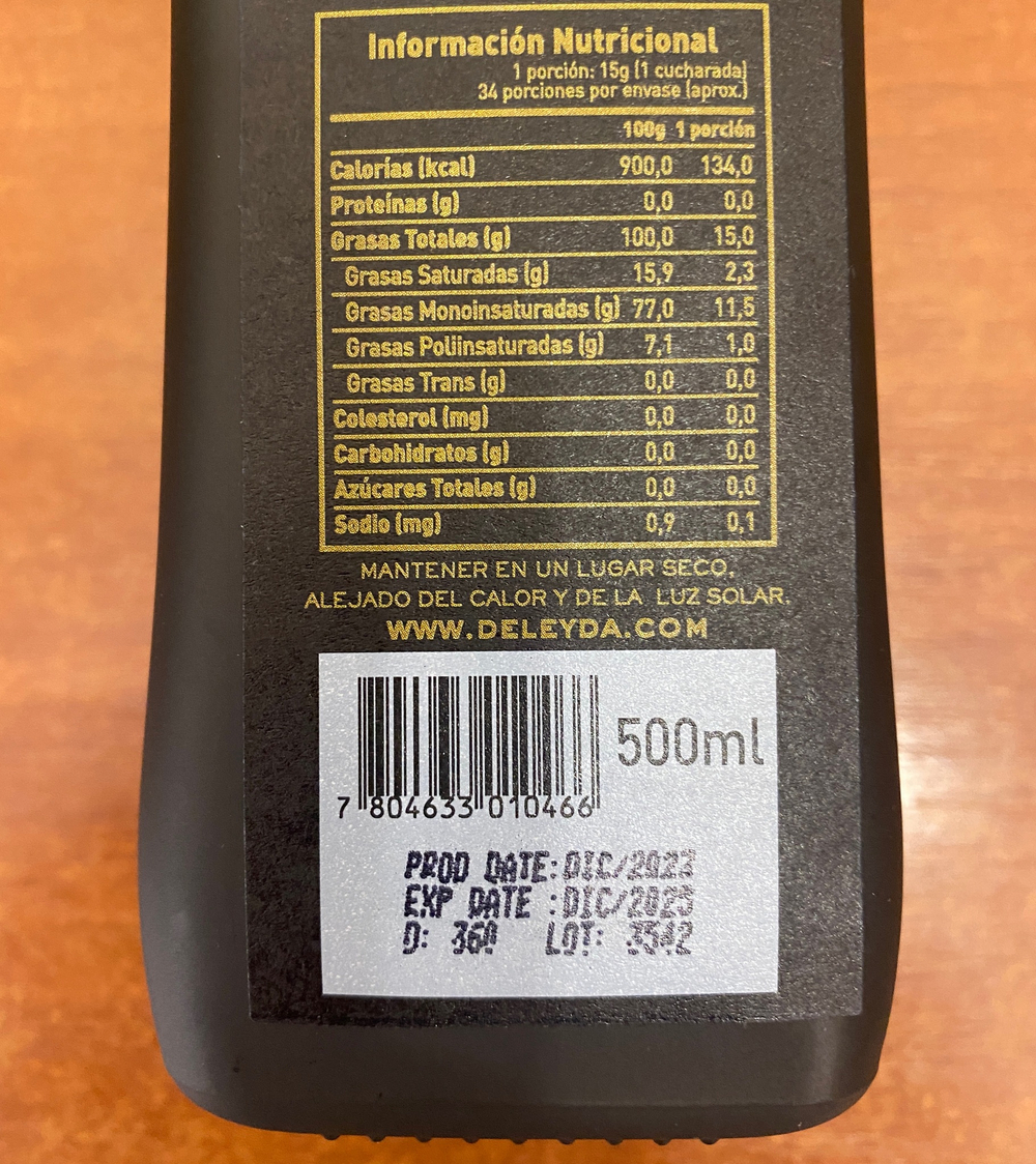 Оливковое масло DELEYDA CORATINA, Чили