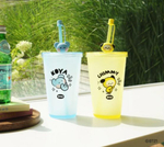 Стакан для напитков с трубочкой BT21 Chimmy, лицензионная серия