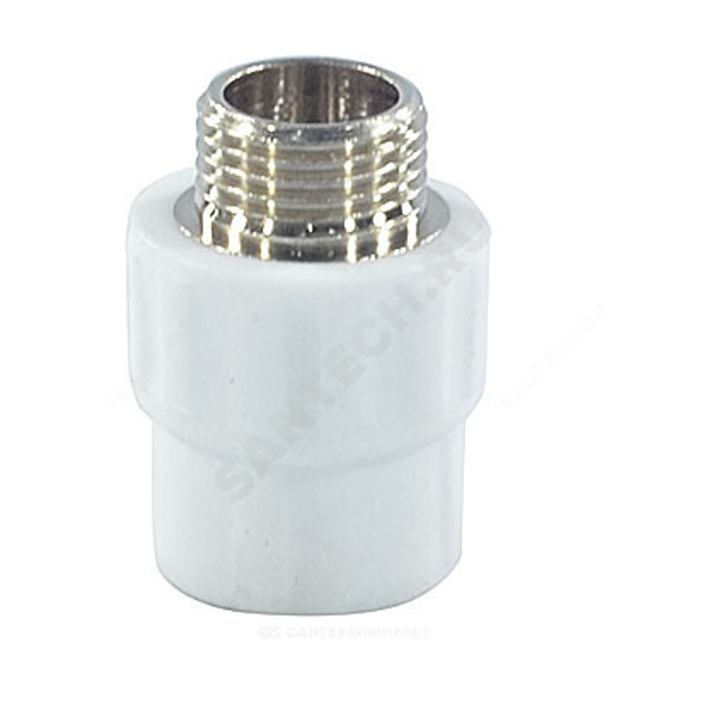 Муфта PP-R комбинированная белая Дн 25х1/2" НР PRO VALFEX 10130125-PRO