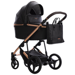 Детская коляска Bebetto Loren Stella Pro 2 в 1 03 черная кожа