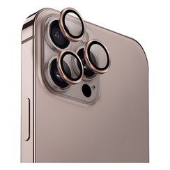 Защитное стекло для камеры Uniq OPTIX Camera Lens AluGuard для iPhone 16 Pro/16 Pro Max (IP6.3P-6.9P(2024)-ALENSTGLD) Taupe Gold