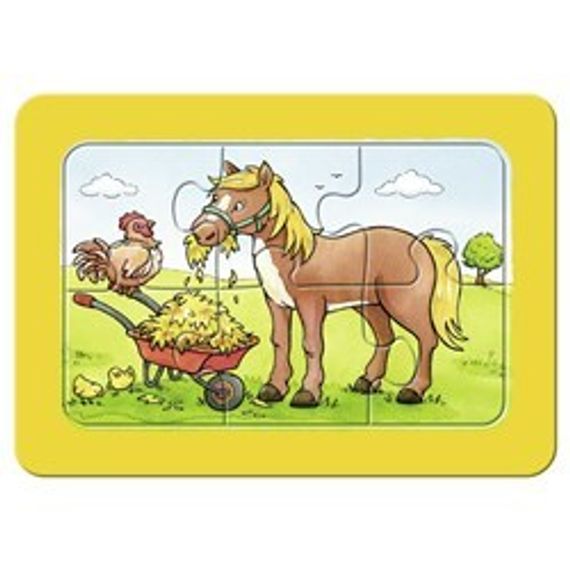 Puzzle Good Animal Friends 3x6 pcs