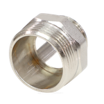 Ниппель латунь никель переходной Ду 40х20 (1 1/2"х3/4") НР VALFEX VF.580.N.112.034