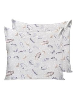 Наволочка комплект 2шт Сказка "Перышко" 70х70 см, перкаль