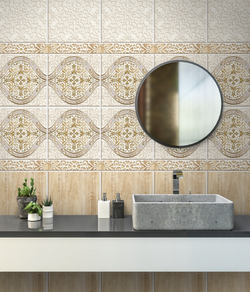 Панель ПВХ фотопечать с глиттером Хлоя 2700х250мм