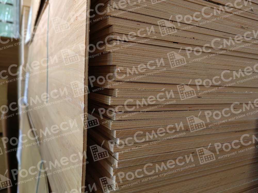 Фанера ФК 8 мм 1525х1525 сорт 4/4 нешлифованная НШ береза