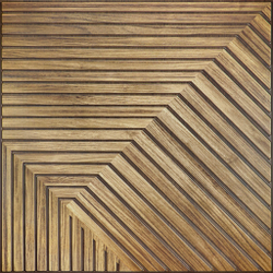 Декоративная стеновая панель ПВХ Дуб медовый 482х482 мм