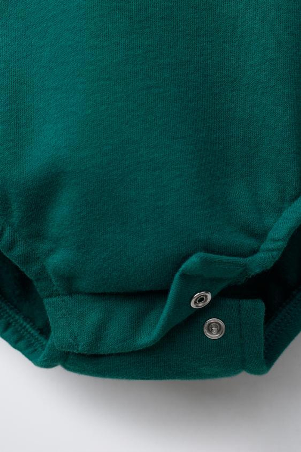 ZARA КОМБИНЕЗОН С КОНТРАСТНОЙ ОТДЕЛКОЙ, ЗЕЛЕНЫЙ