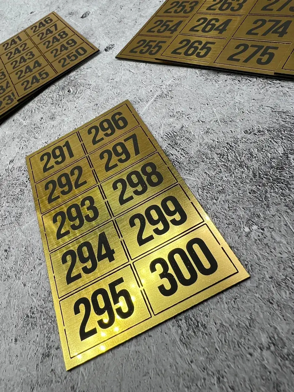 Нумерация на шкафчики, набор