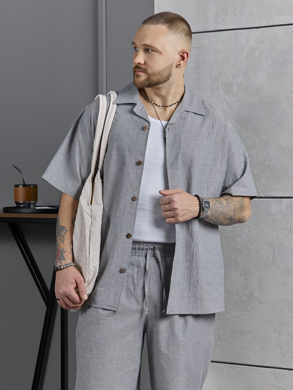 Костюм мужской Аристократ-2 Виотекс СЕРЫЙ МЕЛАНЖ